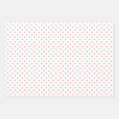 Micro Stars 3 Rood - Wit Inpakpapier Vel (Voorkant 2)