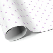 Micro Stars Soft Lilac - Wit Cadeaupapier (Rol Hoek)