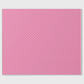 Micro Stars White - Fuchsia Pink Cadeaupapier (Vlak)