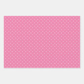 Micro Stars White - Fuchsia Pink Inpakpapier Vel (Voorkant 2)