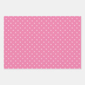 Micro Stars White - Fuchsia Pink Inpakpapier Vel (Voorkant)
