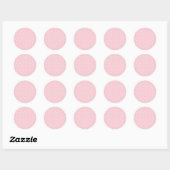Micro Stars White - Pink Ronde Sticker (Vel)