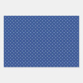 Micro Stars Wit - 3 Blauw Inpakpapier Vel (Voorkant 2)