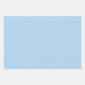 Micro Stars Wit - 3 Blauw Inpakpapier Vel (Voorkant)
