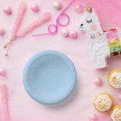 Micro Stip Wit - Baby Blau Papieren Kommen (Feest)