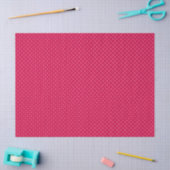 Micro Stip Wit - Framboos Rood Tissuepapier (Craft)