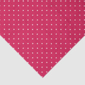 Micro Stip Wit - Framboos Rood Tissuepapier (Detail)