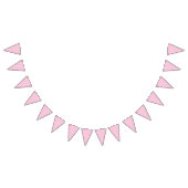 Micro Stip Wit - Licht Roze Vlaggetjes (Alle)