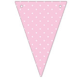Micro Stip Wit - Licht Roze Vlaggetjes (Derde vlag)