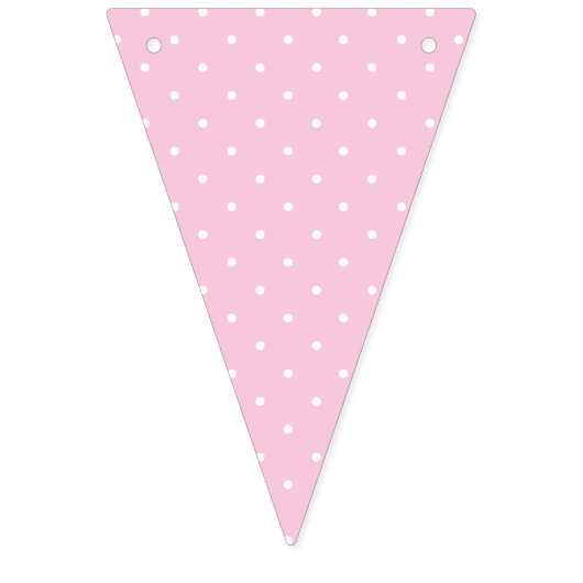 Micro Stip Wit - Licht Roze Vlaggetjes (Eerste vlag)