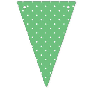 Micro Stip Wit - Zomer Groen Vlaggetjes