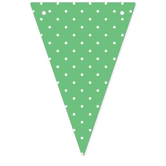 Micro Stip Wit - Zomer Groen Vlaggetjes (Eerste vlag)