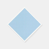 Micro Stippen Wit - Babyblauw Servet (Hoek)