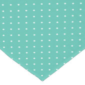 Micro Stippen Wit - Bluegrass Groen Korte Tafelloper (Hoek)