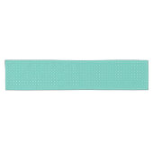 Micro Stippen Wit - Bluegrass Groen Korte Tafelloper (Horizontaal)