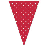 Micro Stippen Wit - Kersenrood Vlaggetjes (Tweede vlag)
