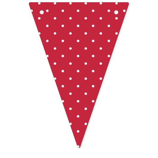 Micro Stippen Wit - Kersenrood Vlaggetjes (Eerste vlag)