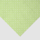 Micro Stippen Wit - Lente Groen Tissuepapier (Detail)