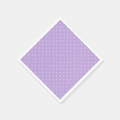 Micro Stippen Wit - Zachte Lavendel Servet (Hoek)