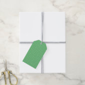 Micro Stippen Wit - Zomer Groen Cadeaulabel (Met Touw)