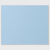 Micro Stippenwit - Babyblauw Cadeaupapier (Vlak)