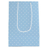 Micro Stippenwit - Babyblauw Medium Cadeauzakje (Achterkant)