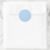 Micro Stippenwit - Babyblauw Ronde Sticker (Tas)