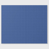 Micro Stippenwit - Echte Blauwe Cadeaupapier (Vlak)
