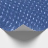 Micro Stippenwit - Echte Blauwe Cadeaupapier (Hoek)