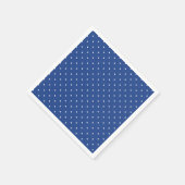 Micro Stippenwit - Echte Blauwe Servet (Hoek)