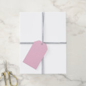 Micro Stippenwit - Lichtroze Cadeaulabel (Met Touw)
