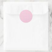 Micro Stippenwit - Lichtroze Ronde Sticker (Tas)