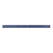 Micro Stippenwit - Marineblauw Satijnen Lint (Voorkant)