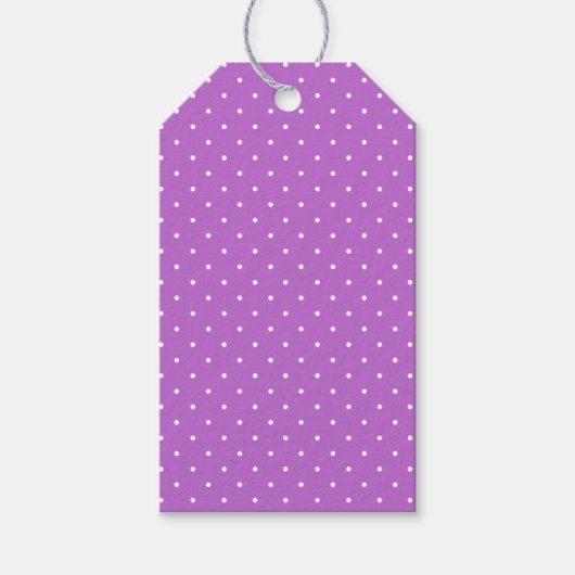 Micro Stippenwit - Orchidee Paars Cadeaulabel (Voorkant)
