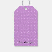 Micro Stippenwit - Orchidee Paars Cadeaulabel (Achterkant)