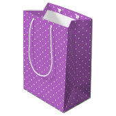 Micro Stippenwit - Orchidee Paars Medium Cadeauzakje (Achterkant Gekanteld)