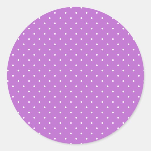 Micro Stippenwit - Orchidee Paars Ronde Sticker (Voorkant)