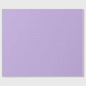 Micro Stippenwit - Zachte Lavendel Cadeaupapier (Vlak)