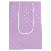 Micro Stippenwit - Zachte Lilac Medium Cadeauzakje (Achterkant)
