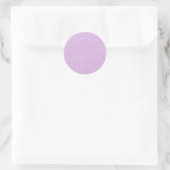 Micro Stippenwit - Zachte Lilac Ronde Sticker (Tas)