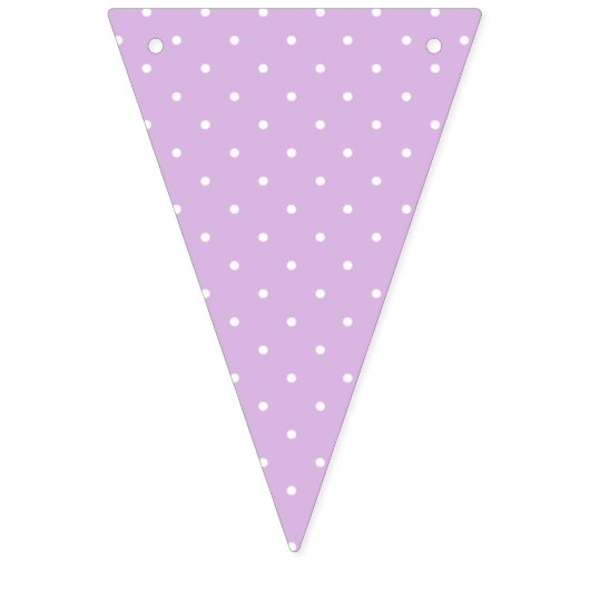 Micro Stippenwit - Zachte Lilac Vlaggetjes (Eerste vlag)