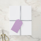 Micro Stippenwit - Zachte Lilakleur Cadeaulabel (Met Touw)
