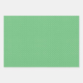Micro Stippenwit - Zomer Groen Inpakpapier Vel (Voorkant 3)