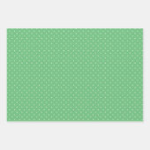 Micro Stippenwit - Zomer Groen Inpakpapier Vel (Voorkant 2)