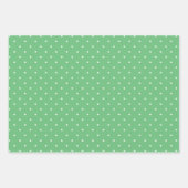 Micro Stippenwit - Zomer Groen Inpakpapier Vel (Voorkant)