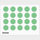 Micro Stippenwit - Zomer Groen Ronde Sticker (Vel)