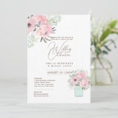 Micro Tuin Huwelijksthema  Bloemenzomer Kaart (Staand voorkant)