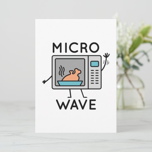 Micro Wave Bedankkaart (Staand voorkant)