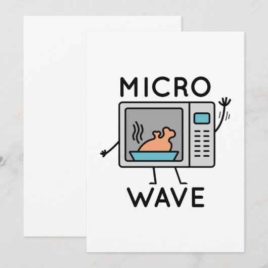 Micro Wave Bedankkaart (Voorkant / Achterkant)