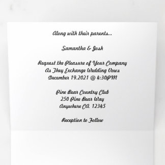 Micro weddding + sla de datumcombinatie drivoudig drieluik programma